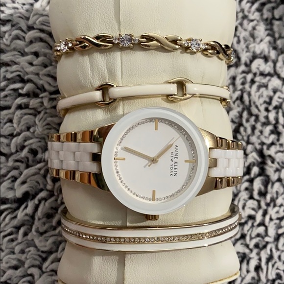 Ann Klein Watch with Bracelets